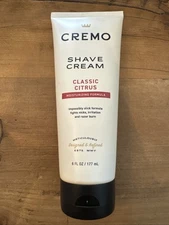 Cremo Shave Cream Classic Citrus Shaving Cream For Men, 6 Fluid Ounce  Sealed