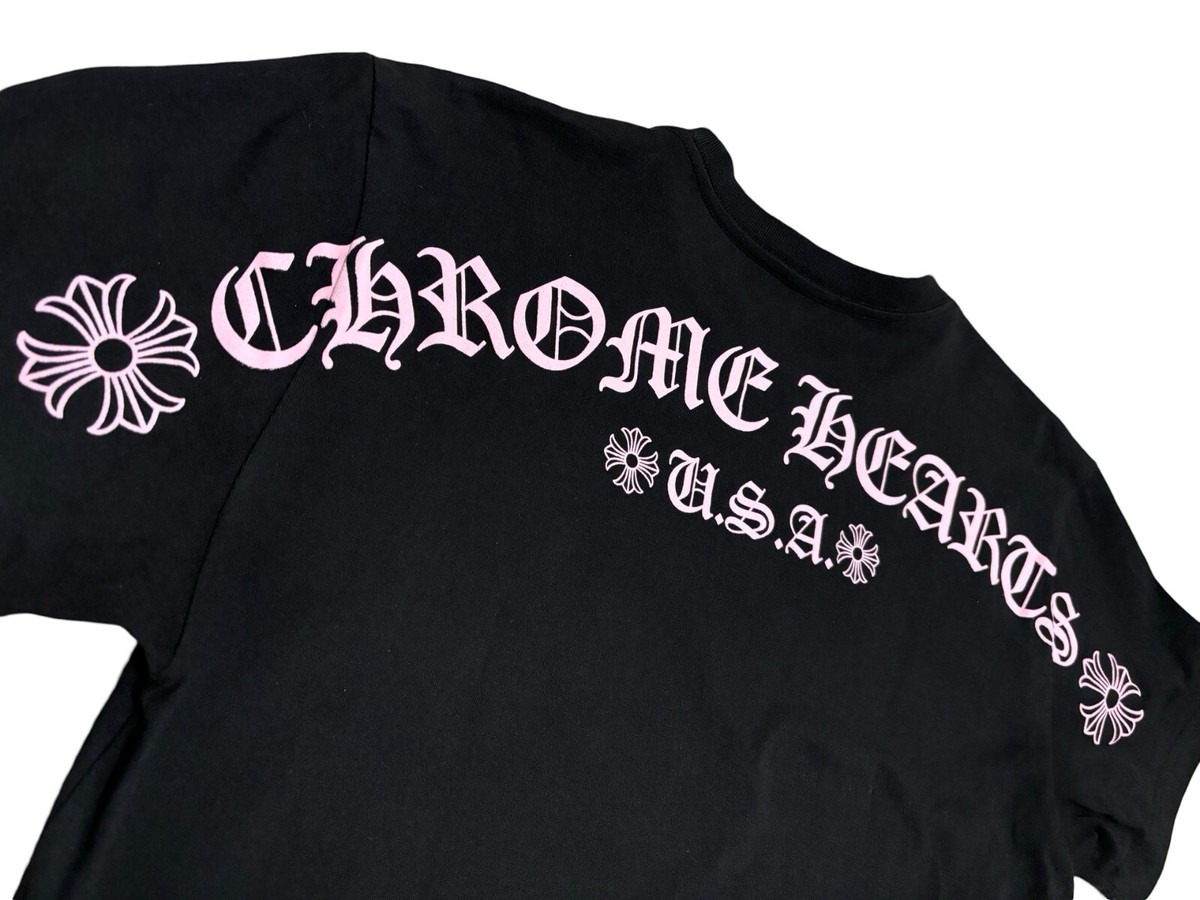 100% Authentic Chrome Hearts Matty Boy Shoulder Logo T-shirt