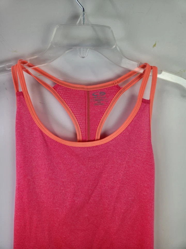 Camiseta sin mangas C9 Champion con tirantes espalda deportiva para mujer talla M rosa sin mangas cuello redondo Foto 3 de 4