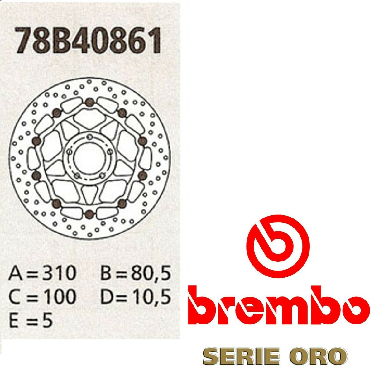 Discs Brembo Kawasaki ZX-6R 636 Abs 2018 Brake Floating Pair