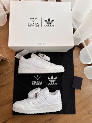 在庫あり☆超希少 adidas for Prada Re-Nylon Forum スニーカー Prada x Adidas Re-Nylon Forum Low White Sneakers | eBay