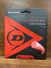 Dunlop Explosive Red Tennis String, 16g, Poly, sold by Pack, Authorized Dealer
