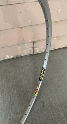 NOS 26” Mavic X517 SUP U.B Double Wall rim MTN S S eyelets, Silver