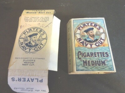 Cigarette pack Players Navy Cut with insert but no tobacco cigarettes  vintage 1