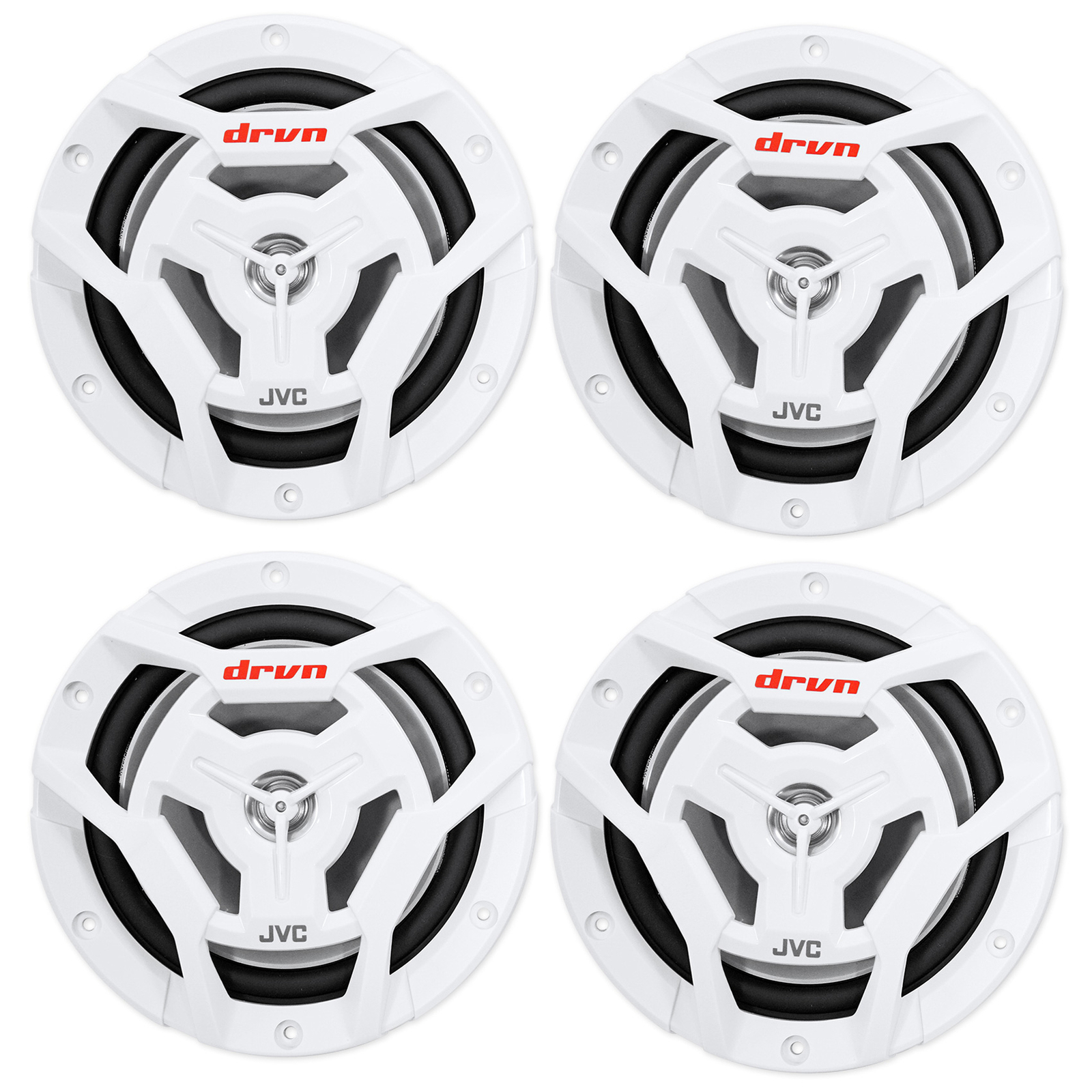 4 JVC CS-DR6201MW 65 600 Ваттные 2-полосные коаксиальные морские водонепроницаемые динамики для лодок 18190₽