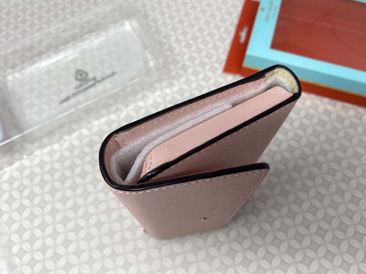 Kate Spade Cedar Street rose jade light pink Wristlet iPhone