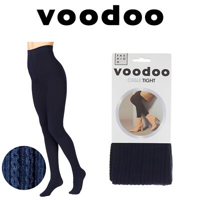 Voodoo Cable Tights Womens Thermal Knit Pantyhose Stockings HXRY1N Uniform  Navy Australia