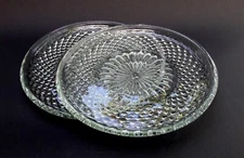 Soviet Vintage Flat Dish for Cake, Pie 2 pcs. Dish 1970s USSR antique