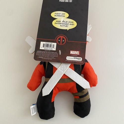 Marvel Deadpool Plush Squeaker & Crinkle Pet Dog Toy - Picture 8 of 11