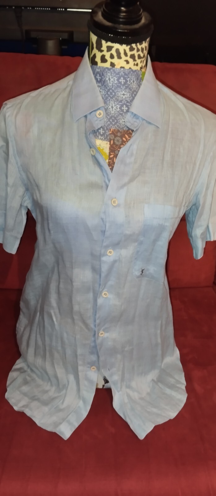 Yves Saint Laurent Camicia Vintage 100% Lino
