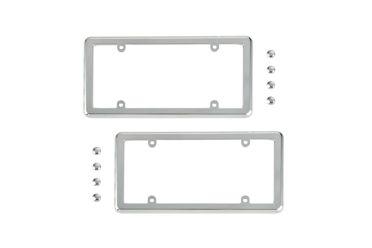 Chrome License Plate Frames In License Plate Frames By Color (1000 - Foto 5