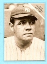 1933 American All Stars -- George Herman Ruth -- New York -- Box 123