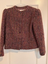 Vintage 1980s Christian Dior Women mohair jacket Coat Size 12