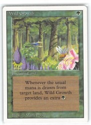 Wild Growth Revised Edition MTG Card