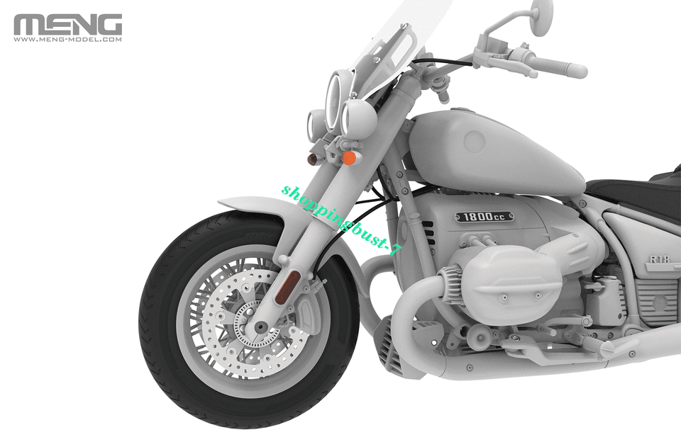 Maquette Moto BMW R18 Classic à L'échelle 1/9 - Kit MENG MT-006 - En Plastique à Assembler