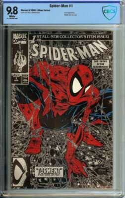 SPIDER-MAN #1 CBCS 9.8 WHITE PAGES // SILVER EDITION MARVEL