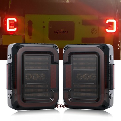 Luces traseras LED de humo de 7" faro redondo LED luz antiniebla luz giratoria - Imagen 6 de 12