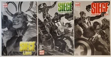 Siege Set of 3 One-Shots (2010, Marvel) VF B&W Variant Loki Cap Young Avengers