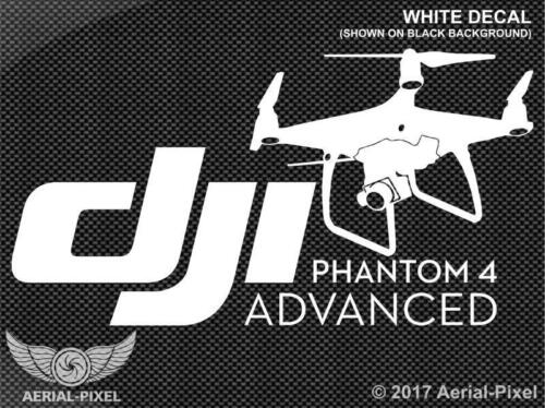DJI Phantom 4 Advanced and + Window / Case Decal Sticker Quadcopter UAV Drone  - Afbeelding 1 van 12