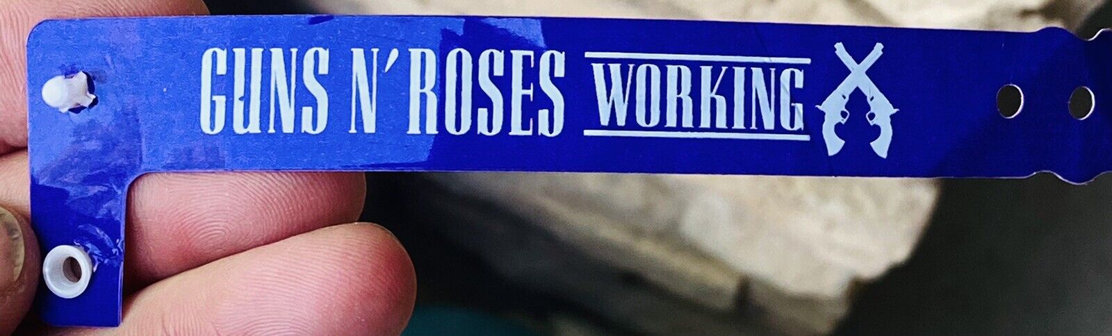 Guns N Roses Working Crew Wristband Pass Tour Concert AXL Slash