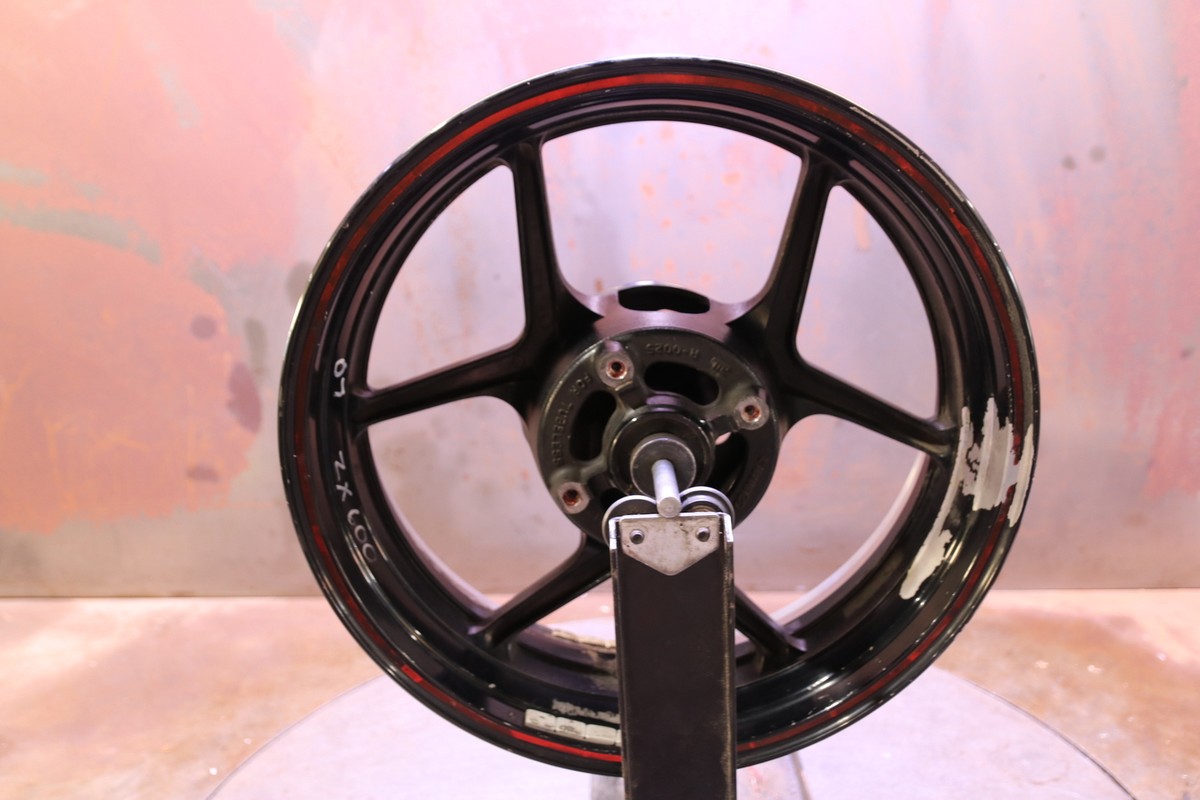 L 07 07-08 Kawasaki Ninja Zx6r Zx-6r Rear Wheel Rim Straight | eBay