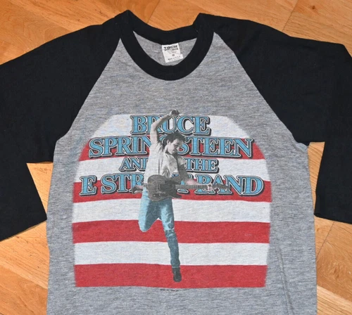 BRUCE SPRINGSTEEN concert 80's Tour tee shirt S/ 1980s vintage concert t-shirt, vintage, single stitch, B+ condition