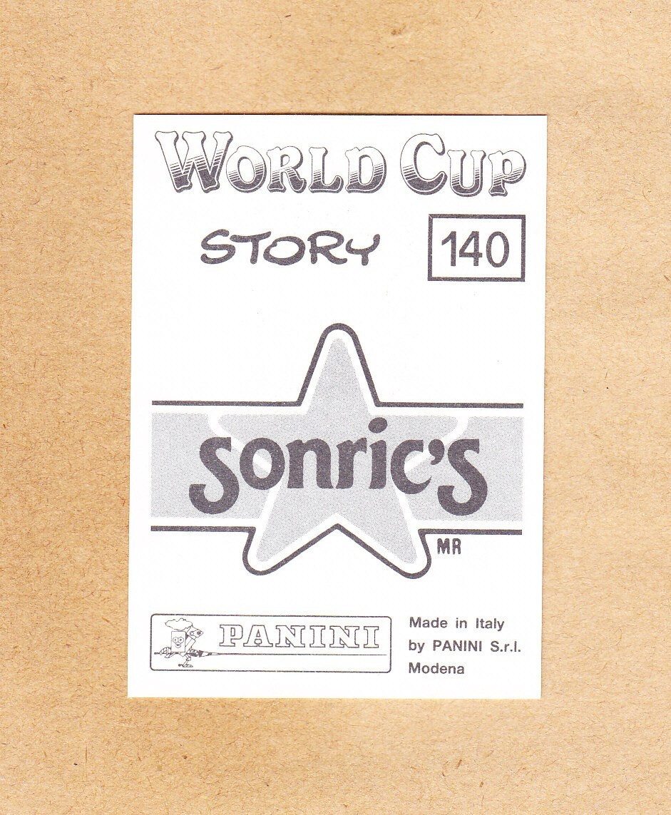 Panini Sonric's - World Cup Story - Espana 82 - Franco Causio - Italy - # 140