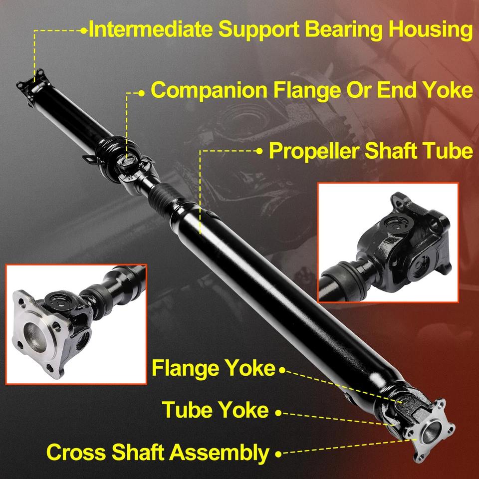 Rear Driveshaft Assembly for Toyota Tacoma V6 4.0L 4WD Automatic Trans 2005-2014 - Image 2 of 4