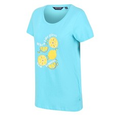 Image of Regatta Womens Filandra VI Summer Short Sleeve Cotton Print T Shirt RRP £25
