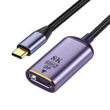 CY USB C to Displayport AdapterUSB4 C Source to DP Displayport Female Cable D...