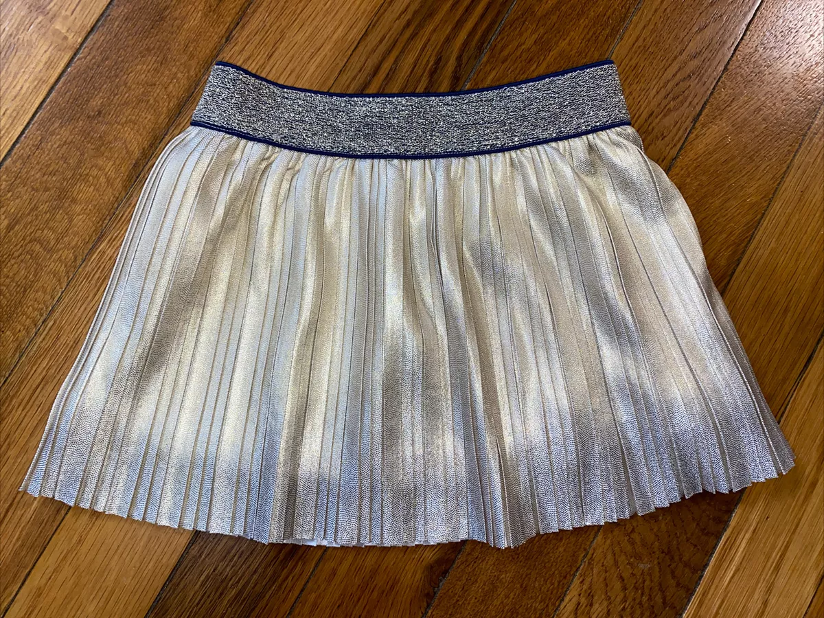Yumi gold top pleated skirt