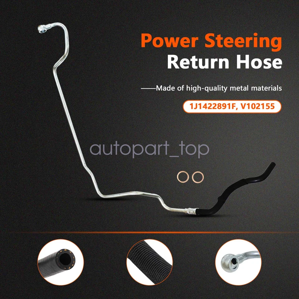Power Steering Return Hose for Audi TT 00-06 Volkswagen Golf 99-05 Jetta 99-05 - Image 2 of 4