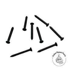 Humbucker Pickup Mounting Ring Screws 2 x 3/4" Countersunk 8 pcs - Black