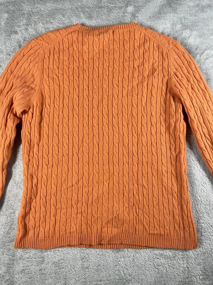 Suéter Valerie Stevens Mujer Pequeño Dos Capas Cachemira Cable Tejido Preppy Lujo Foto 4 de 4