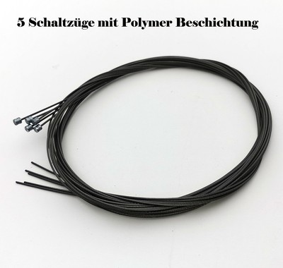 Shimano Schaltzug Schaltinnenzug 210mm 1,2mm  Polymer beschichtet OEM / 5 Stück