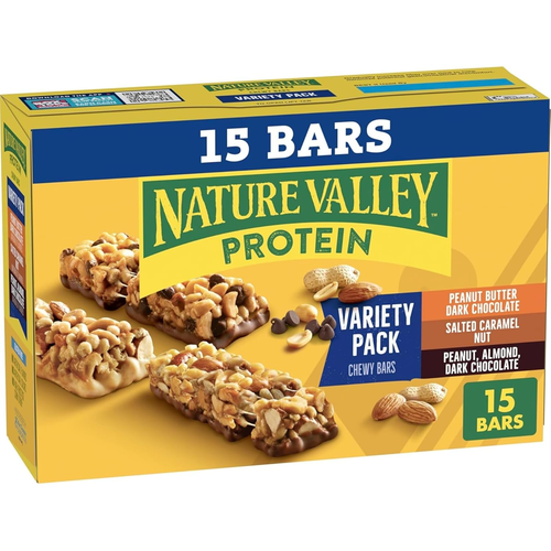 Protein Granola Bars, Snack Variety Pack, Chewy Bars, 15 Ct, 21.3 OZ