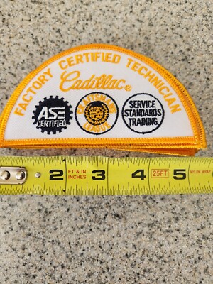 Cadillac Factory Certified Technician/ASE/Craftsmans League Embroidered Patch