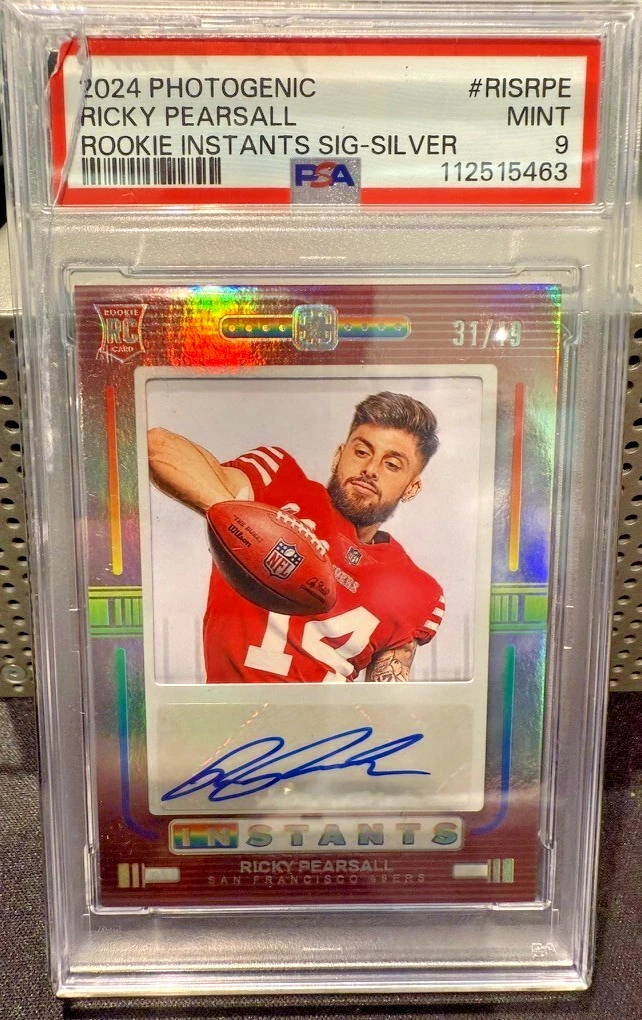 Ricky Pearsall Panini Photogenic Rookie Instants Signatures #RISRPE Silver