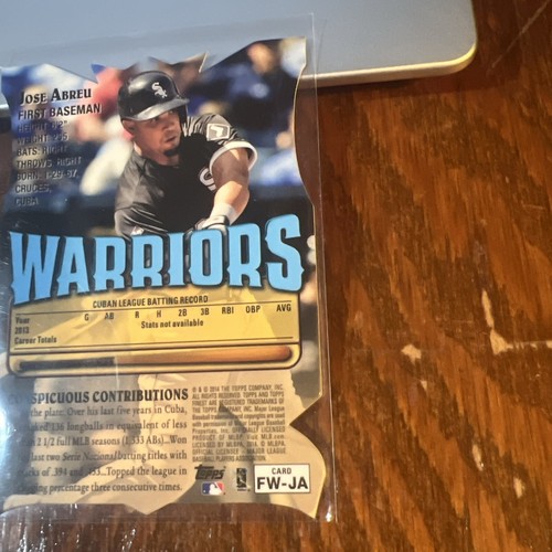 Jose Abreu 2014 Topps Finest 1997 Warriors Die-Cut Design Refractor Rookie RC - Bild 5 von 6