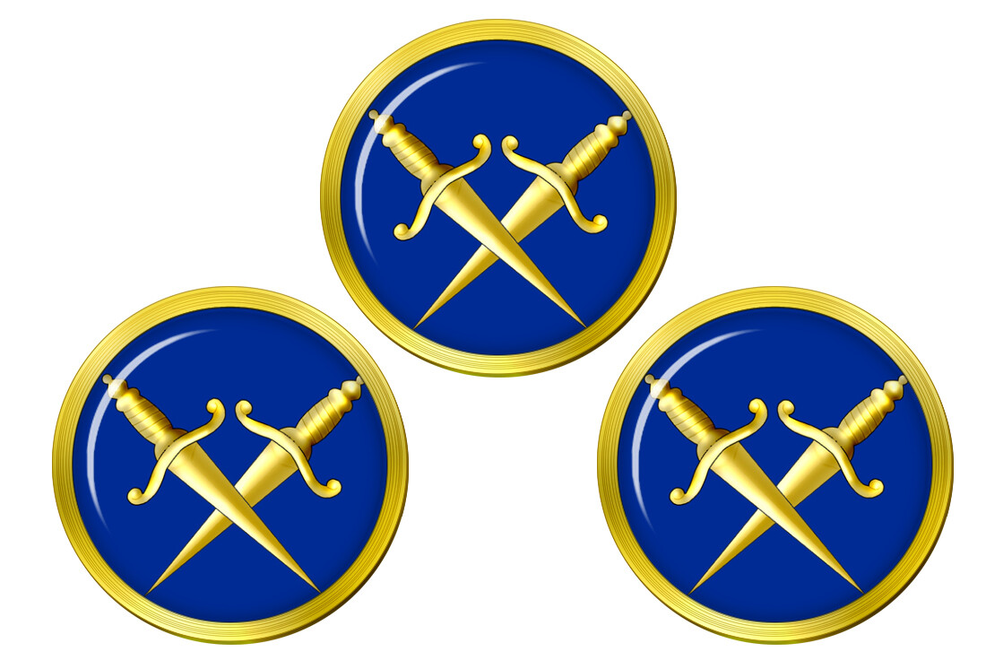 Masonic Lodge Inner Guard Golf Ball Markers