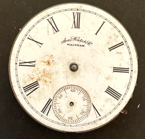 Antique 1887 Waltham A.W.W. Co. 1873 Pocket Watch Movement Parts/Repair 6s 15j