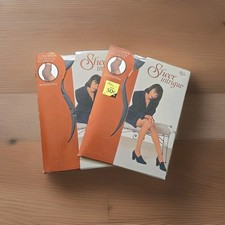 2X Vintage ULTRA Sheer Intrigue nylon pantyhose BLACK Sz A NIP
