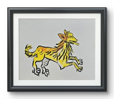 Sara Star: Original Acrylic Medieval Dog On 9x12 Gallery Paper Fantasy Art