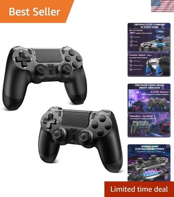 Immersive PS4 Joystick with Touchpad and 3.5mm Audio Jack - 2 Pack Solution