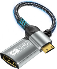 Mini HDMI to HDMI Adapter, 4K@60Hz 1440P@144Hz Mini HDMI Male to HDMI Female Cab