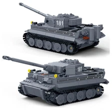 German King Tiger Tank WWII Building Block Set | General Jim's Toys & Bricks | G