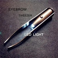 Portable Tweezer With LED Light Hair Removal Eyebrow Beauty Make Up Tools