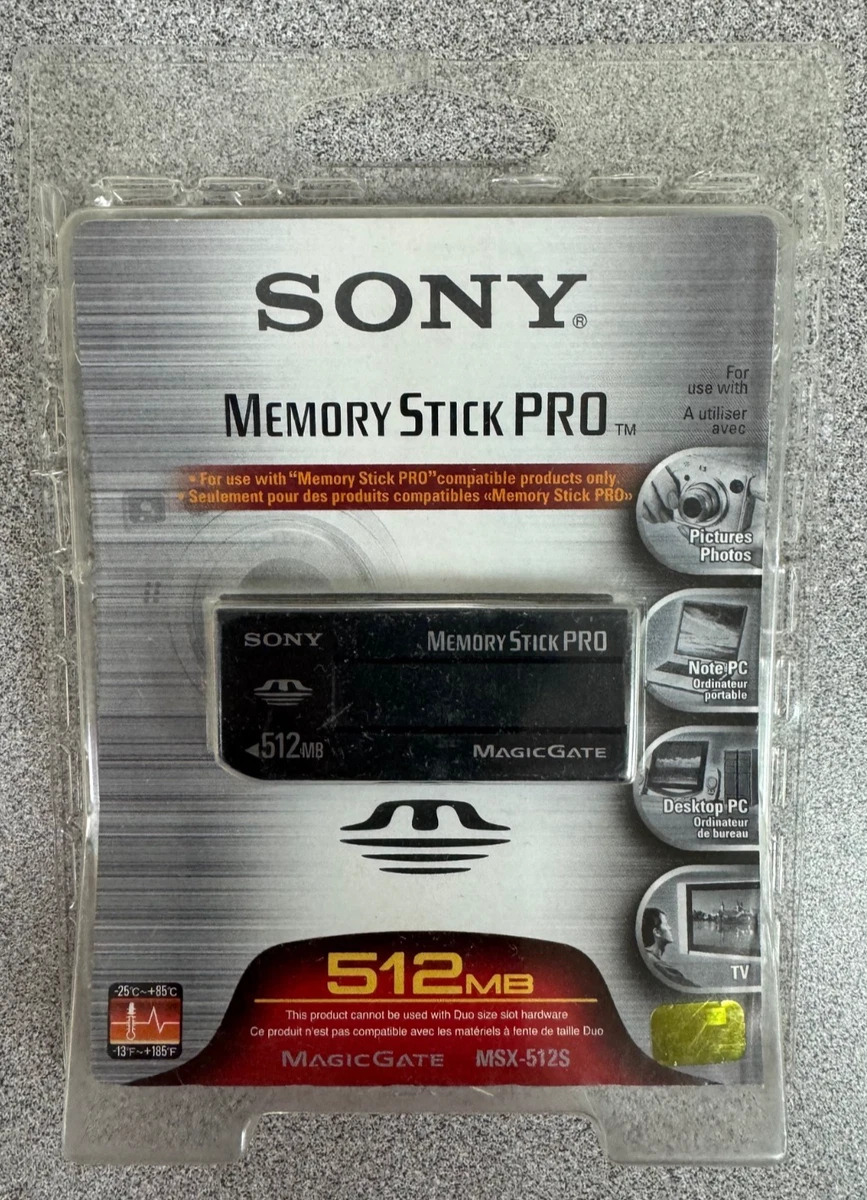 Sony 512 MB Memory Stick PRO Camera Memory Cards for sale | eBay