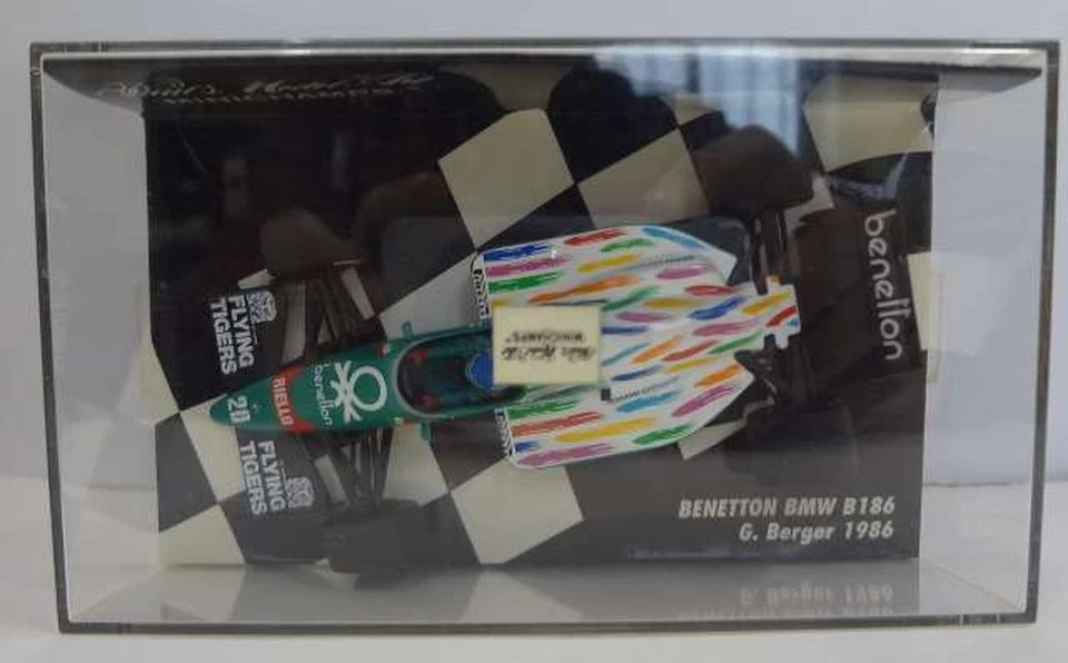 Minichamps RIELLO #20 (Verde x Bianco) BENETTON BMW B186 1986 - Immagine 2 di 4