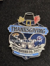 Tennessee Titans VS Jacksonville Jaguars Game day Pin 11/30/2025 Nissan Stadium
